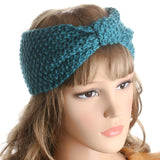 1PC Women Lady Crochet Cross Bowknot Turban Knitted Head Wrap Braiders Ear Warmer Braider Hair Styling Tools Accessories