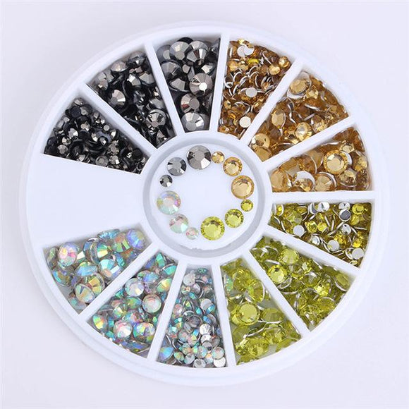 Mixed Color Chameleon Stone Nail Rhinestone Small Irregular Beads Manicure 3D Nail Art Decoration In Wheel Accessories