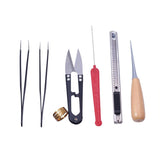 Jewelry Tool Kit DIY Tools Set Equipment For Jewelry Making Repair with Plies Scissor Beading Tweezers and Pins ,10pcs/set