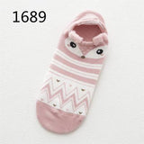 SP&CITY Cute Animal Cotton Socks Female Kawaii Cat With Dog Summer Short Socks Slippers Women Casual Soft Funny Boat Socks