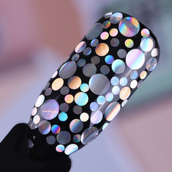 Mixed Size Nail Glitter Paillette Holographic Silver Flakies Colorful Round Rhombus Nail Sequins Manicure Nail Art Decoration