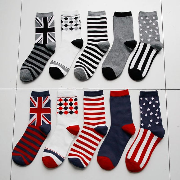 Man Socks striped socks business socks flags paragraph EUR39-44