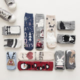 Women Warm Cotton Socks Lovely Animal Pattern Autumn Winter Cartoon Christmas Gifts Thick Adult Mid-calf New Christmas Socks