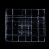 MAANGE 1Pcs Acrylic Lipstick Organizer Makup 24 Stand Trapezoid Clear Lipstick Lotion Make up Cosmetic tool kit Holder