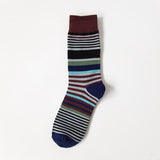 CHAOZHU Fashion Men's Socks Autumn Winter Casual Cotton Crew Socks Men Happy Socks Dots/Stripes Daily Deodorant Socks/Calcetines