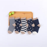 ChanJoyCC 5 Pair/lot Baby Socks Neonatal Spring and Autumn Mesh Cotton Kids Girls Boys Children Socks Kids Clothing