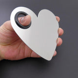 1 set  Heart shape Stainless Steel Cosmetic spatula Make up Palette makeup tools Artist Essential Kit Beauty for make-up