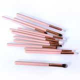 Makeup Brush Set 12pcs Eye Brushes Set Make up Tool Kit For Eyes Eye Liner Shader natural-synthetic hair