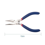 316 Stainless Steel Jewelry Pliers Short Chain Nose Pliers Tools for DIY Jewelry Making MidnightBlue130x53mm