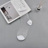 Sexy Lace Mesh Fishnet Socks Mixed Fiber Transparent Stretch Elasticity Ankle Net Yarn Thin Women Cool Socks 1pair=2pcs ws403