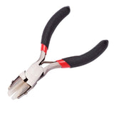 Jewelry Pliers Short Chain-Nose Polishing Jewelry Making Hand Tool Black 90x50x10mm