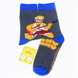 The Simpsons ankle socks men popsoket calcetines hombre meias Happy socks man women compression socks with print short sokken