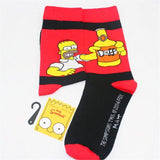 The Simpsons ankle socks men popsoket calcetines hombre meias Happy socks man women compression socks with print short sokken