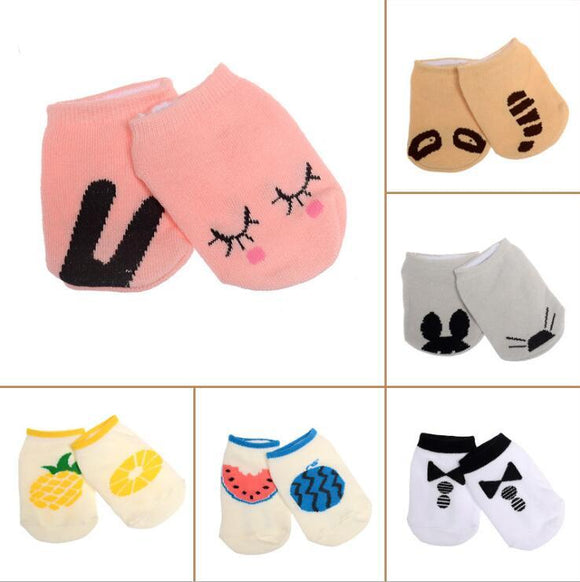 Unisex Baby socks floor boys girls kids Children animal rabbit infant cartoon cotton Anti-skid toddlers slippers Autumn Spring