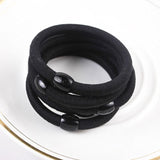 30pcs Black Color Hair Styling Tools Ponytail Rubber Hair Band Rope Women Hair Accessories Rubber Bands Gum