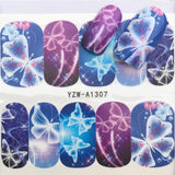 YWK 31 Styles Flower Vintage Nail Art Water Transfer Sticker Decals DIY Tips