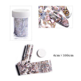 1 Box Shell Nail Foil Holiday Seaside Design Nail Transfer Foil Sticker Manicure Nail Art Decorations