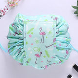 Lazy Quick Pack All-In-One Drawstring Makeup Bag Portable Travel Cosmetic Bag Large Capacity Make up Organizer for Women Girls