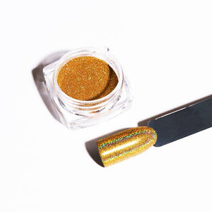 1g Laser Gold Silver Holographic Shiny Powder Magic Mirror Powder Nail Glitters Nail Art Sequins Chrome Pigment Nail Polish Dust