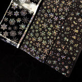 Christmas Theme Nail Foil 3D DIY Snowflakes Manicure Nail Art Transfer Starry Sticker Nail Decorations Accessories