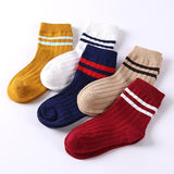 Baby Boy Socks 5 Pairs Children Autumn Winter Cartoon Socks for Girls Kids for Girls To School Sport Baby Girl Clothes Striped