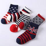 Baby Boy Socks 5 Pairs Children Autumn Winter Cartoon Socks for Girls Kids for Girls To School Sport Baby Girl Clothes Striped