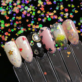 1 box Holographic Nail Glitter Mix Star Round Heart Flakies Mermaid Mirror Irregular Paillette DIY Sequins Nail Art Decor TR680