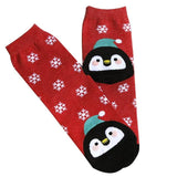 Christmas Short Socks Women Girls Autumn Winter Cartoon Santa Claus Printing Casual Socks Cute Unisex Soft Cotton Socks