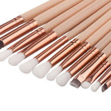 20F# 12pcs Professional new makeup brushes tools set Make up Brush tools kits eye shadow Brushes Golden brush set