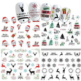 1pcs Sliders Nail Wrap Christmas 3D Stickers Nail Art Decorations Santa Transfer Decals Accessories Tip Manicure Tool BEE875-885