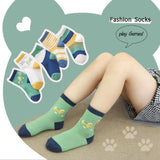 Tukla Babe Children Socks New Autumn Winter Cotton Cartoon Pattern Kids 1-15Year Boys Girls Socks 5 Pairs Pack Child Clothing