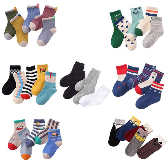 1 Pair Children Socks Cotton 2018 New Autumn School Students Short Sock Toddler Boys Sports Comfortable Socks For Kids 2-12 Y