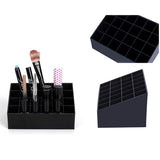 1pc Plastic Lipstick Organizer Makeup 24 Stand Trapezoid Clear Lipstick Lotion Make Up Cosmetic Tool Kit Holder Cosmetic Set