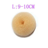 1PC New Fashion Elegant  Women Lady Magic Shaper Donut Bun Maker Hair Ring Accessories Styling Tool S/M/L Black Coffee Hair clip