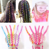 6pcs/lot Rainbow Color Cute Girl Curler Hair Braid hair styling tools hair roller Braid Maintenance The princess hair accessory